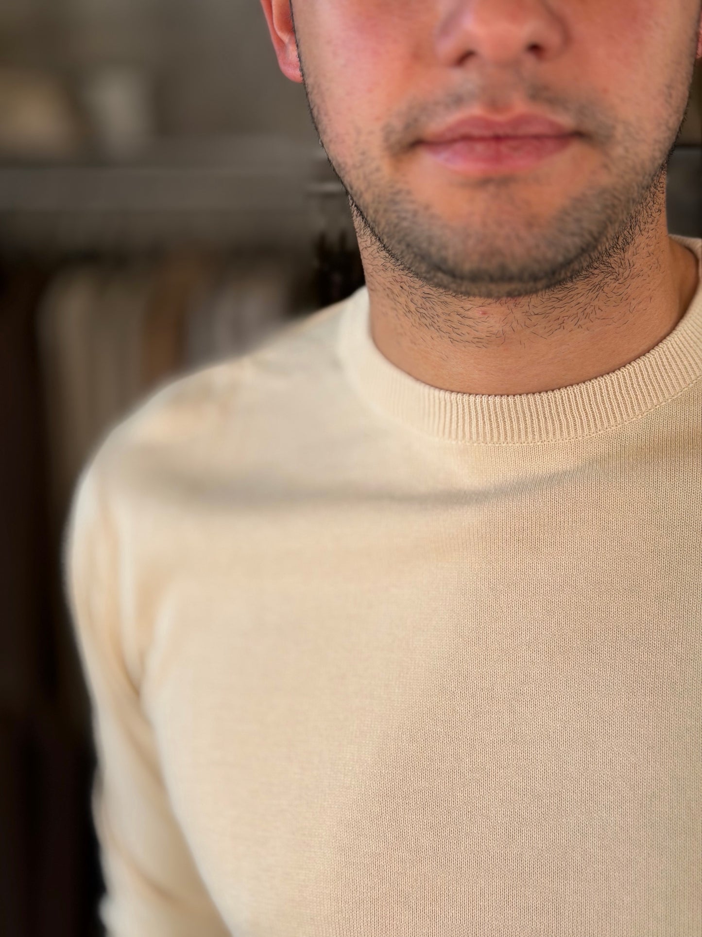 Maglioncino girocollo beige 2282