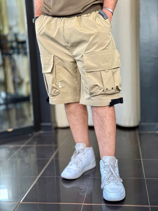 Bermuda cargo tuta beige 676