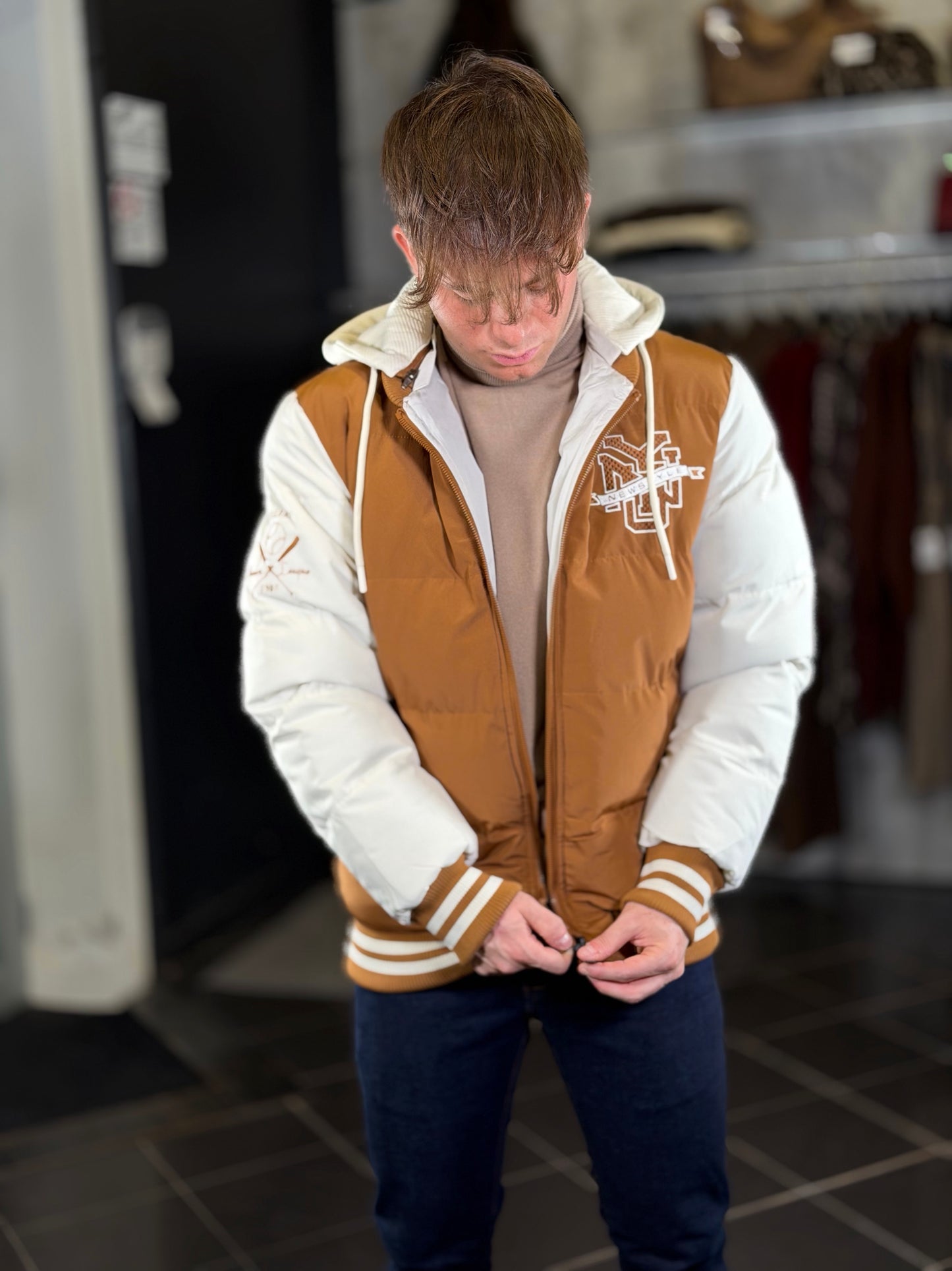 Bomber color caramello 2484