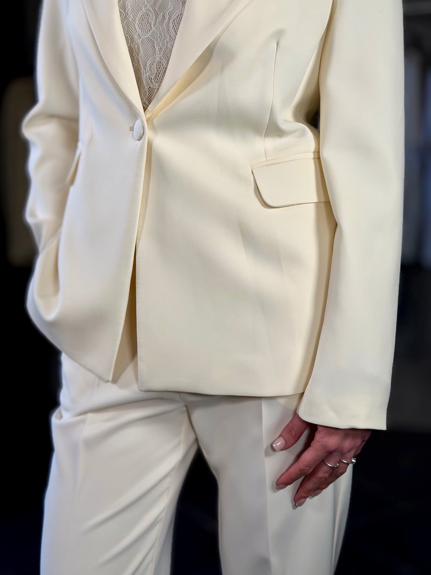 Tailleur panna (giacca + pantalone) 2183