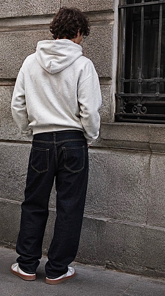 Jeans balloon blu scuro