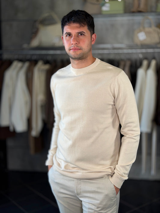 Maglioncino girocollo beige 2282