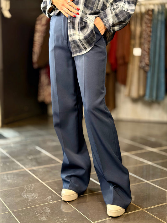 Pantalone a palazzo blu 2225