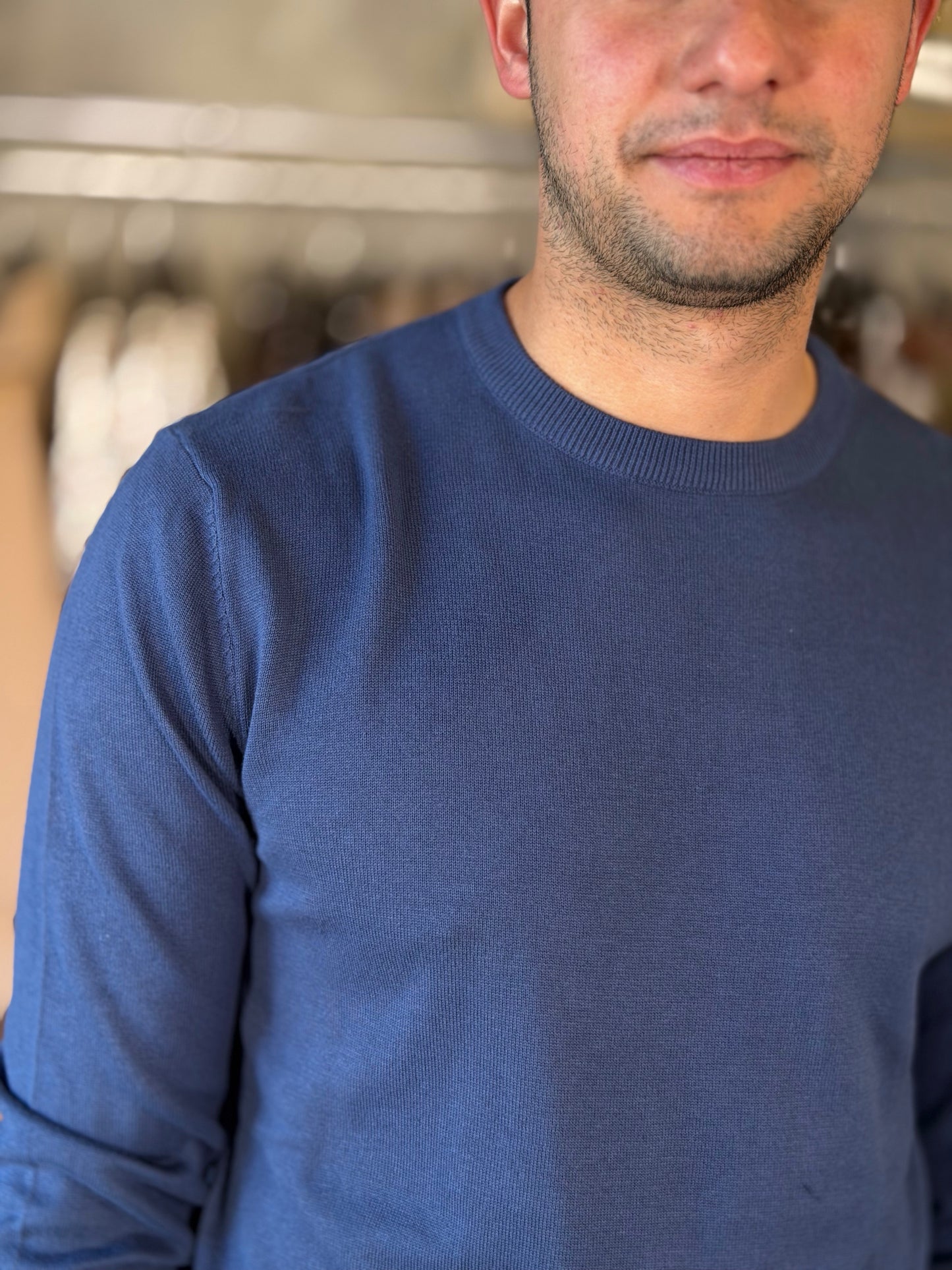 Maglioncino girocollo bluette 2277