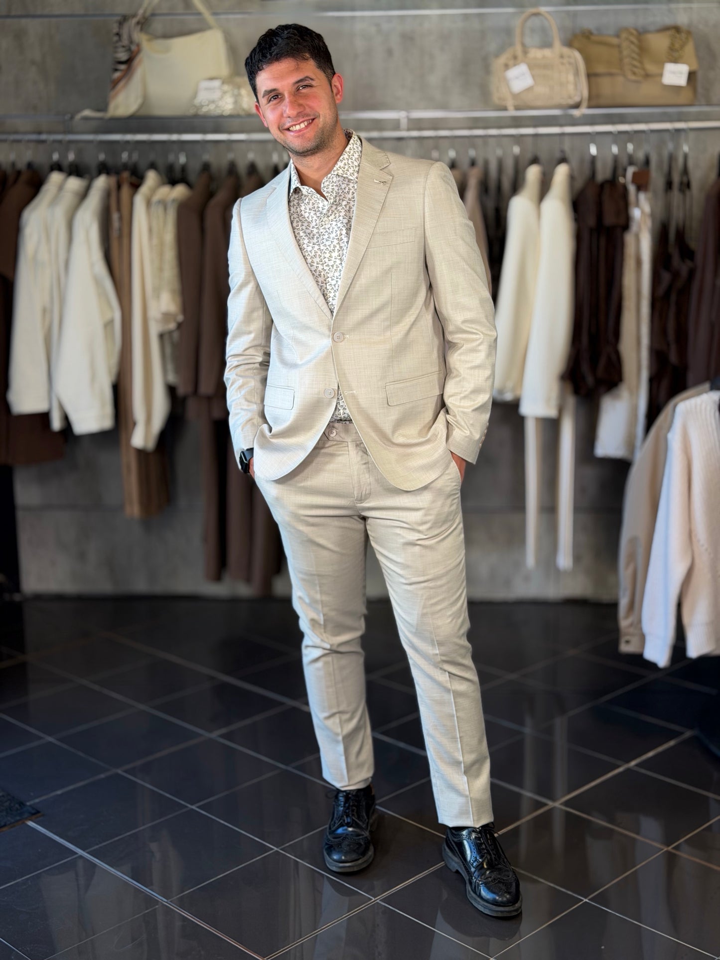 Abito beige (Giacca + Pantalone) 2264