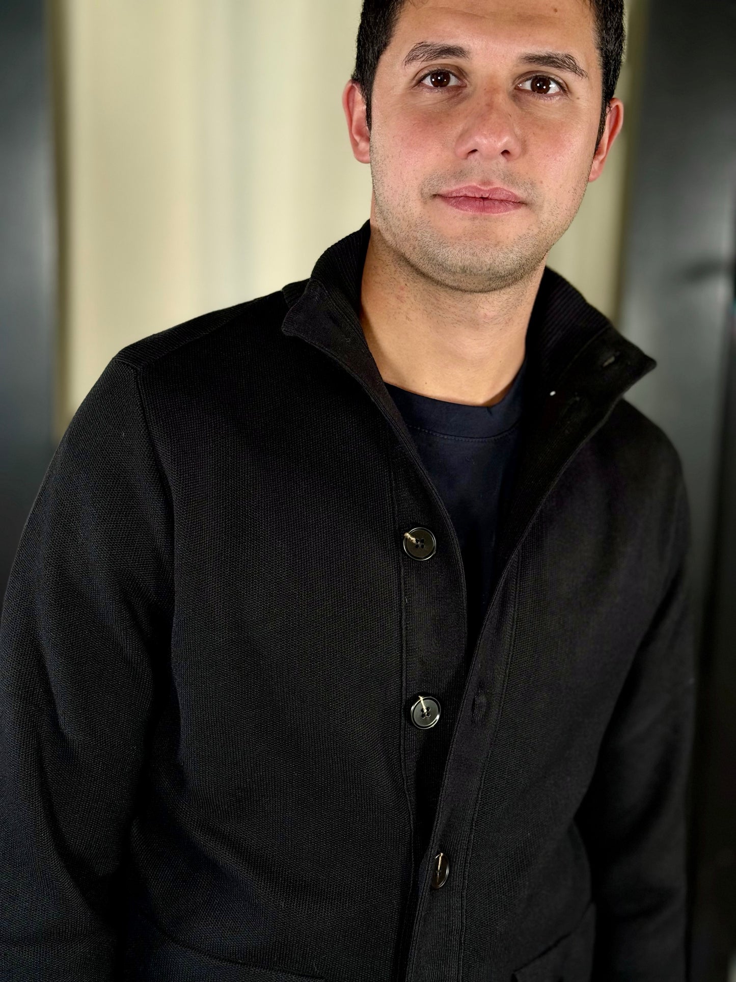 Cardigan con bottoni nero 2340