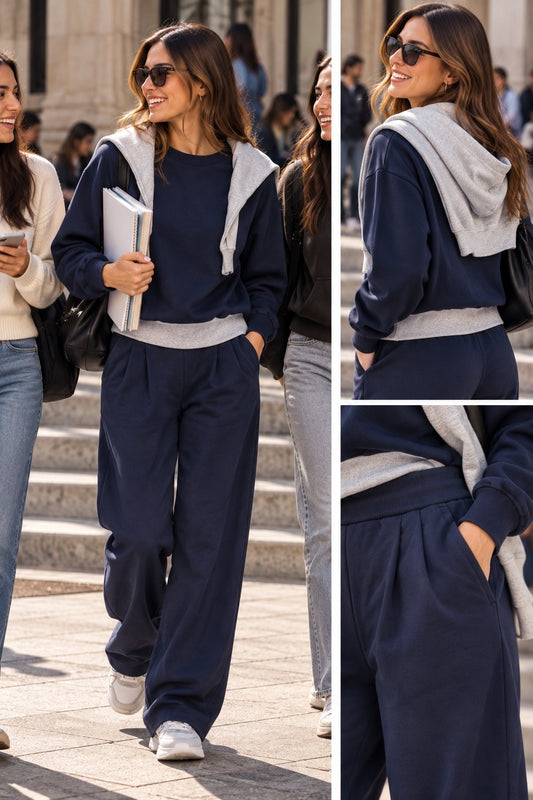 Tuta blu a completo (Felpa e pantalone ) in taglia unica