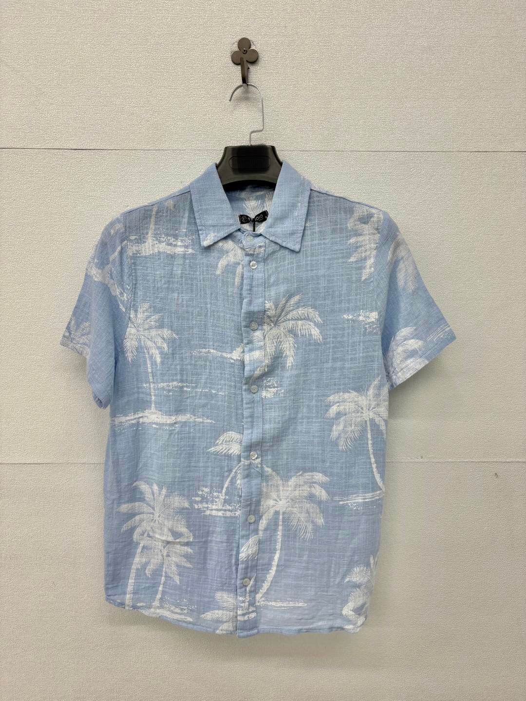 Camicia a maniche corte in fantasia 2438
