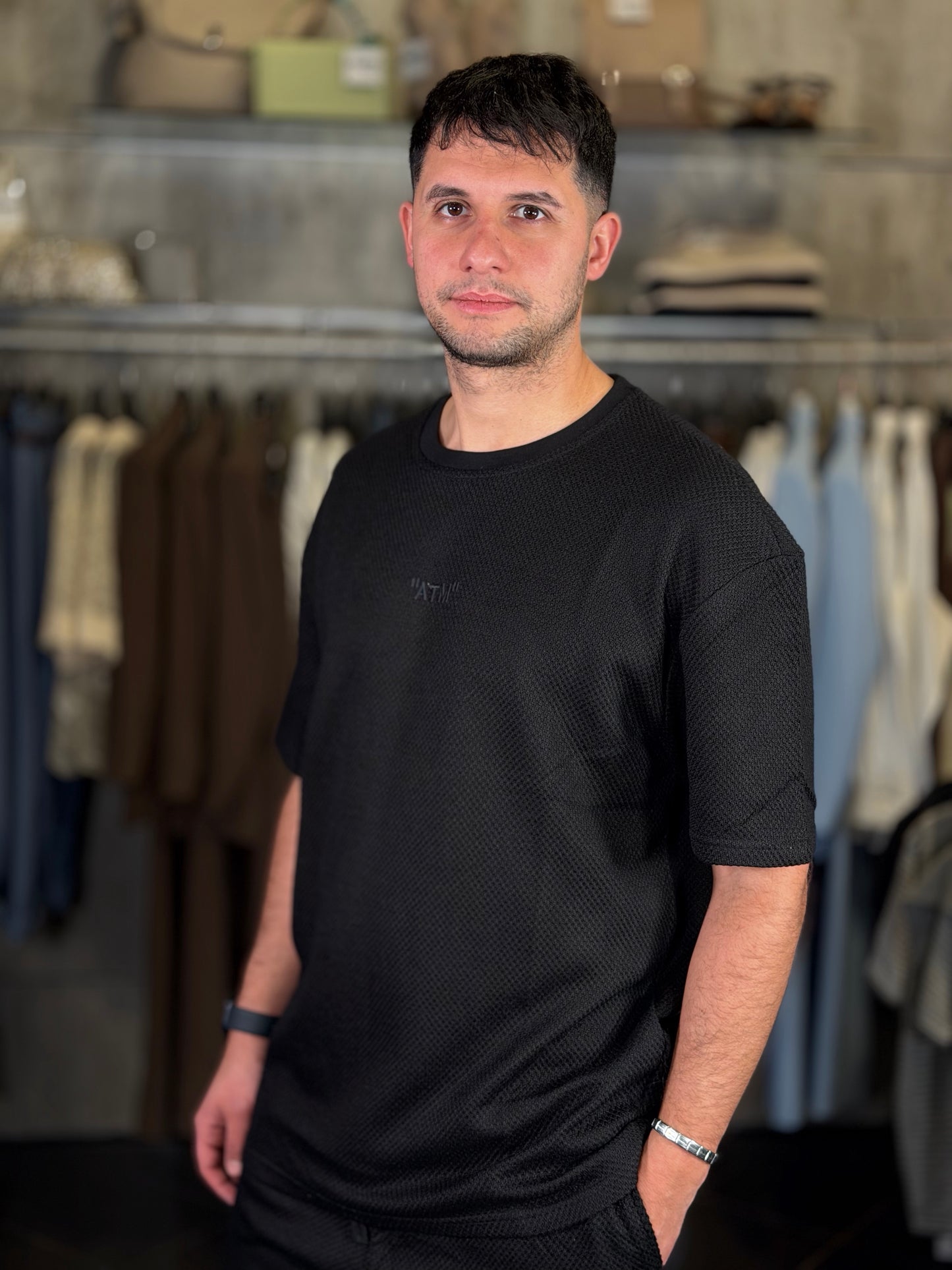 Completo (t-shirt + bermuda) nero 2149