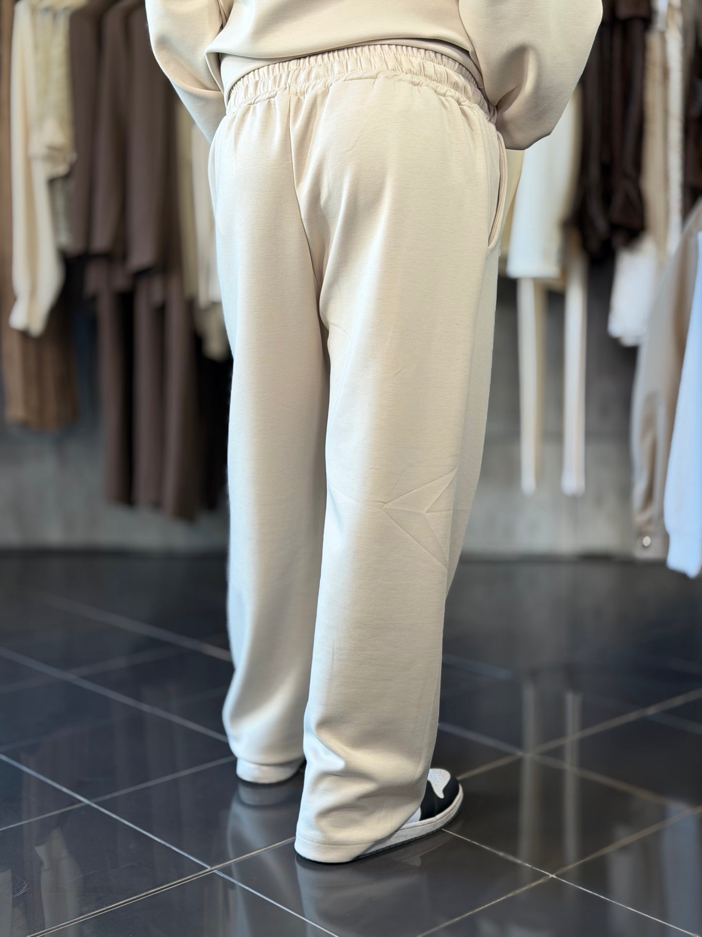 Completo tuta (felpa + pantalone) beige 2286