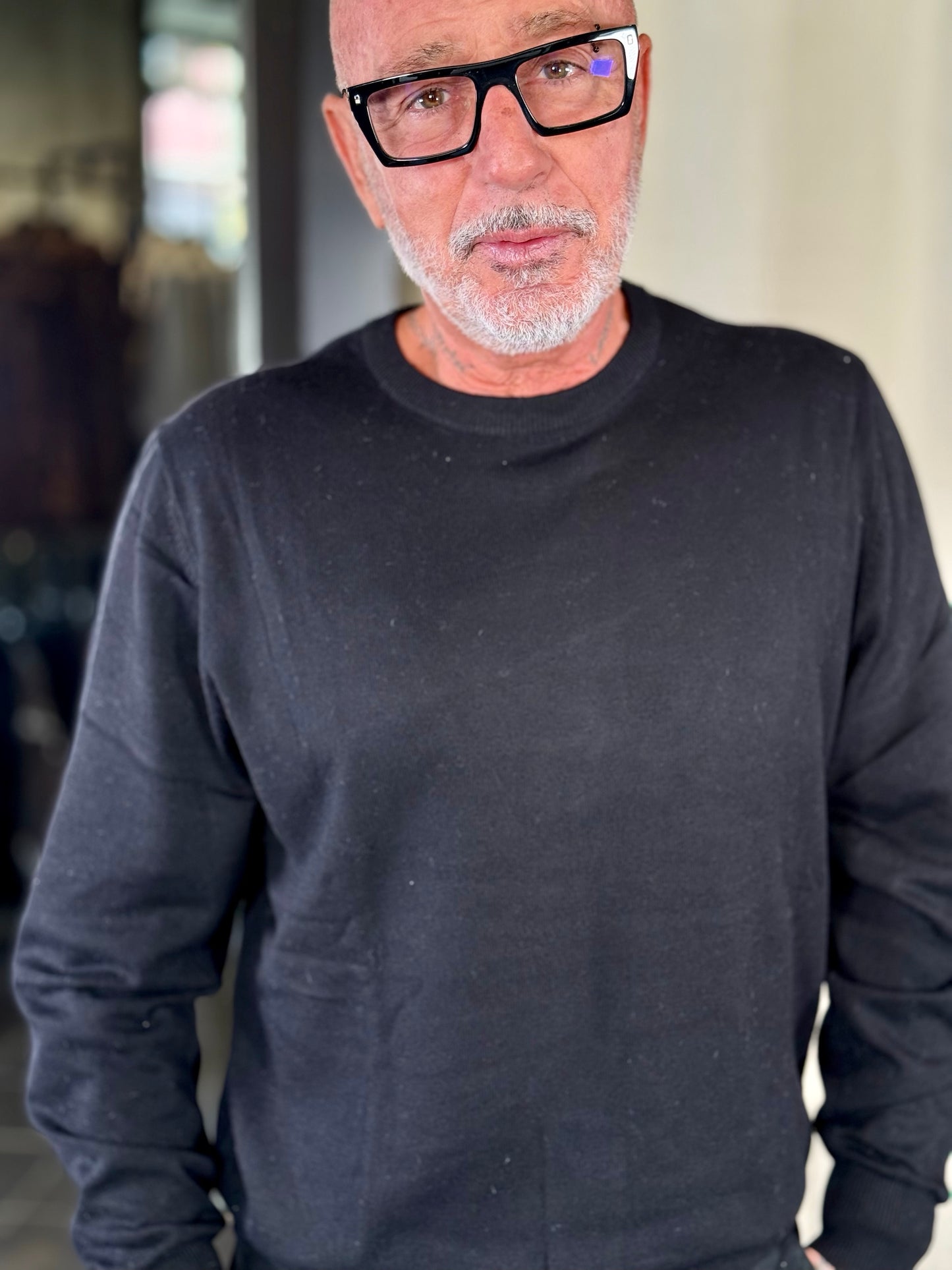 Maglioncino girocollo nero 2359