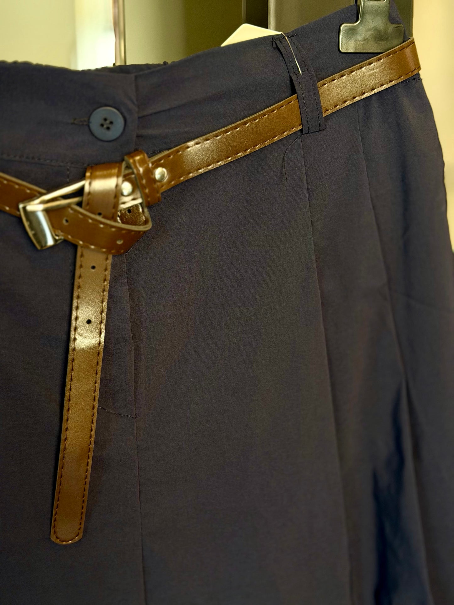 Bermuda blu con cintura in taglia unica 2414
