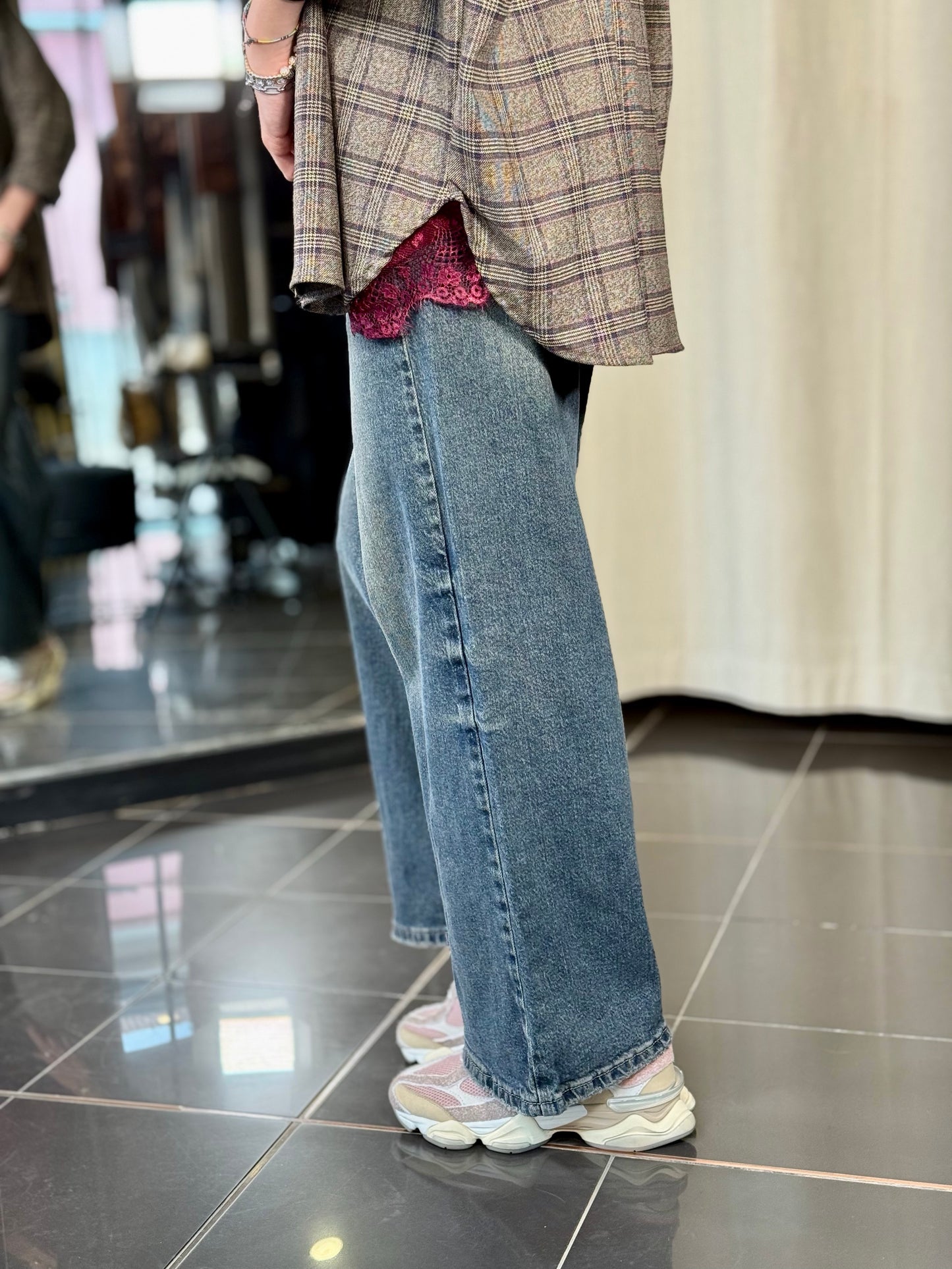 Jeans a palazzo slavato 2192