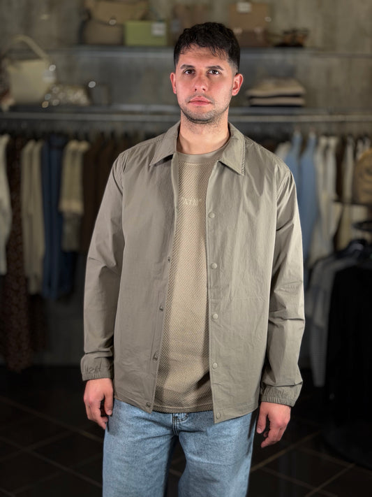 Camicia in nylon verde militare 2102