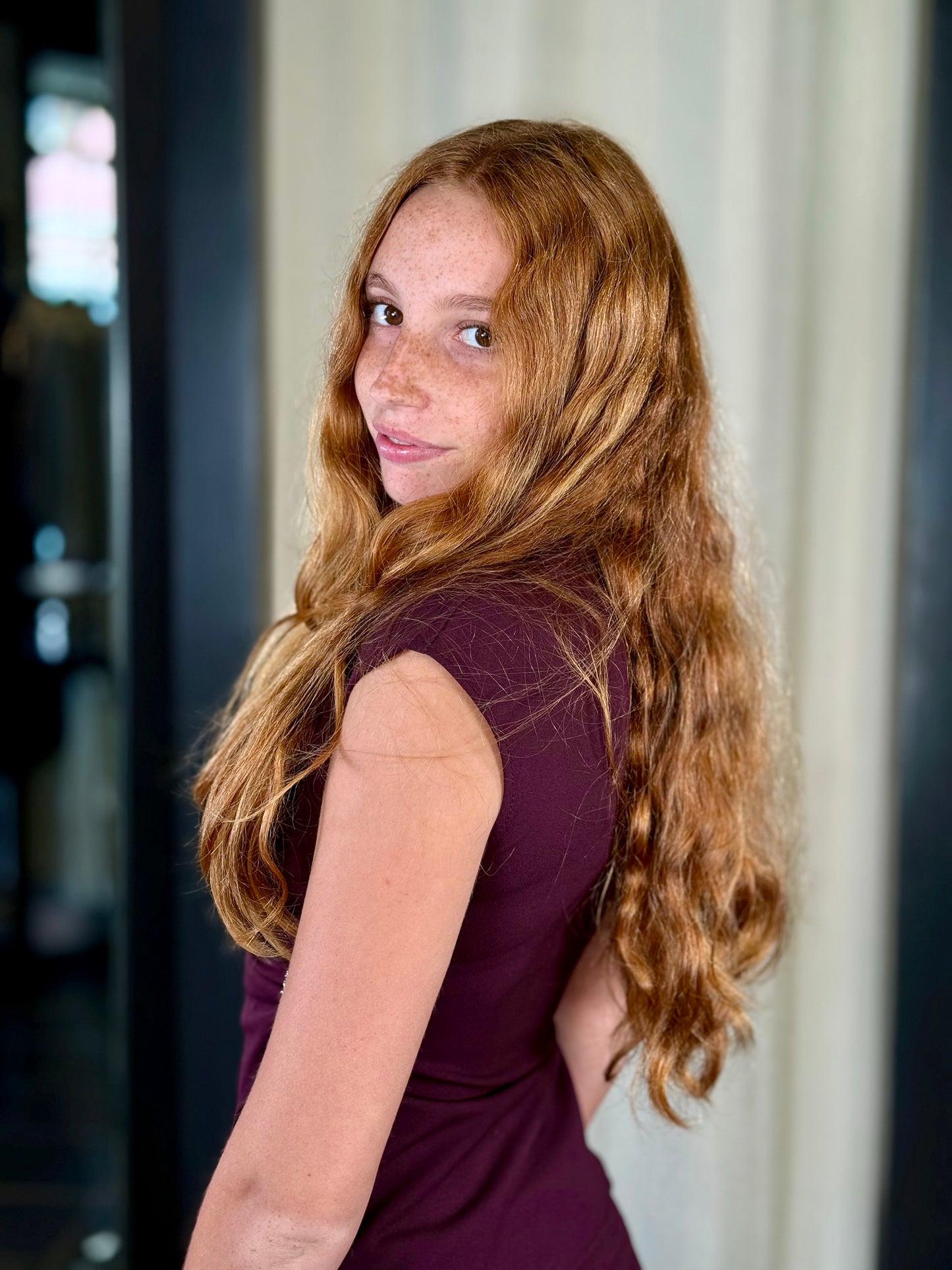 Top Borgogna con applicazione oro 2174