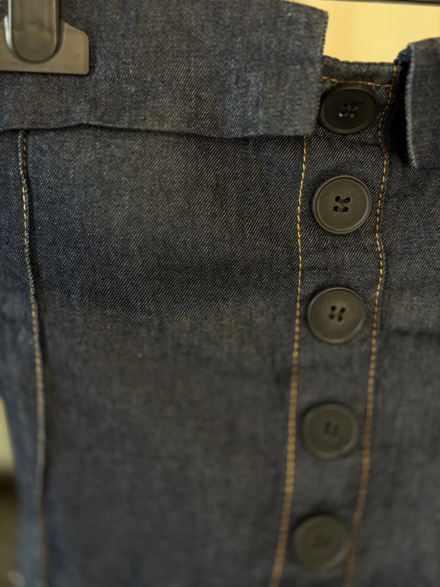 Top effetto denim con coppa preformata 2476