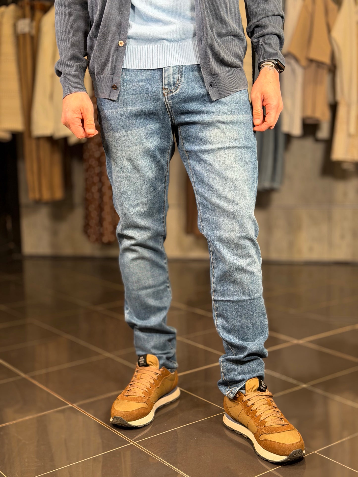 Jeans Slim blu chiaro 2092