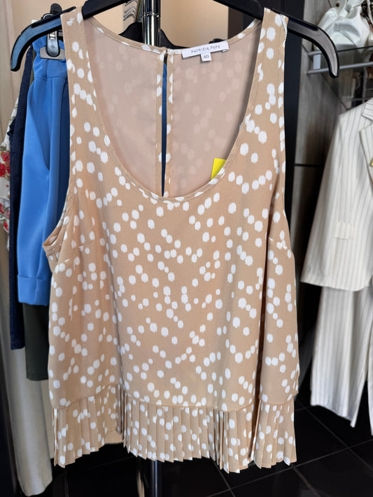 Top a pois beige 2648