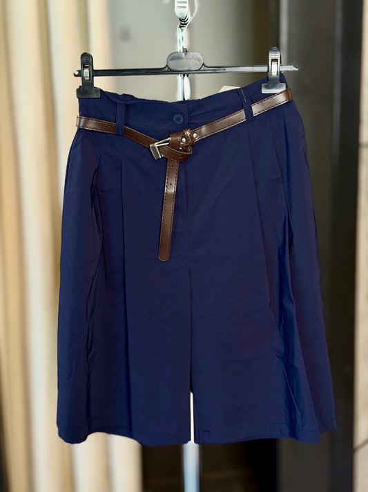 Bermuda blu con cintura in taglia unica 2414