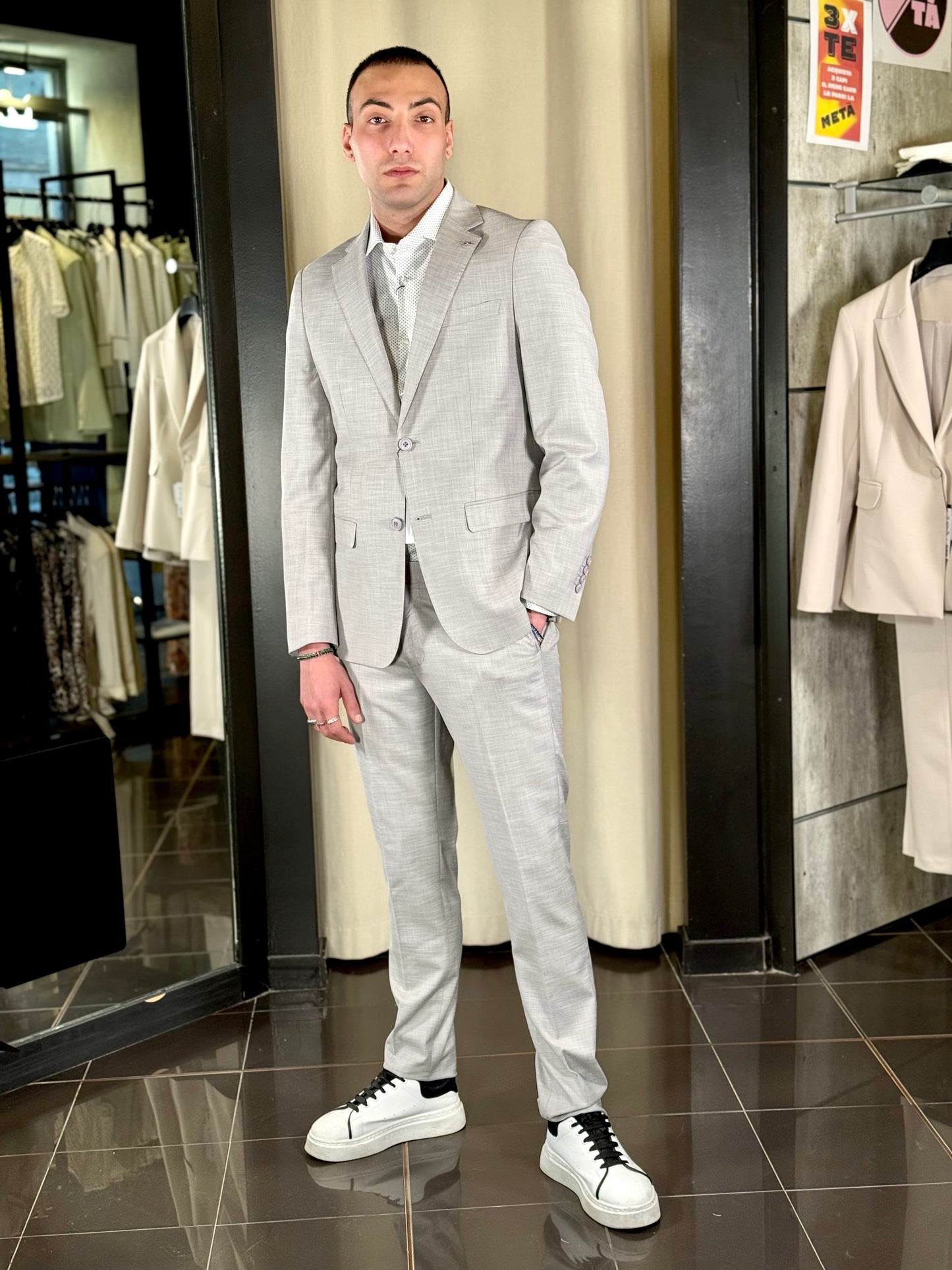 Abito (Pantalone + Giacca) grigio 105