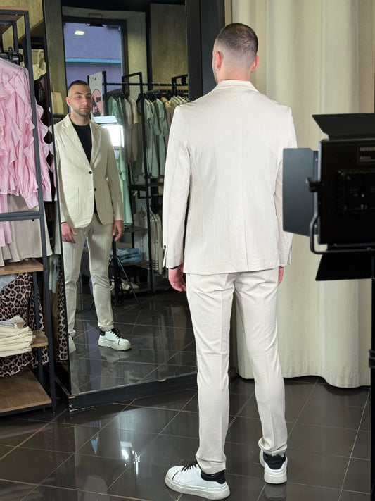 Pantalone Slim beige 391