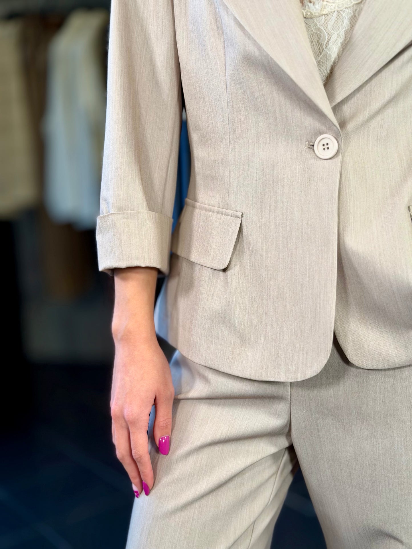 Tailleur beige (giacca + pantalone) 2180