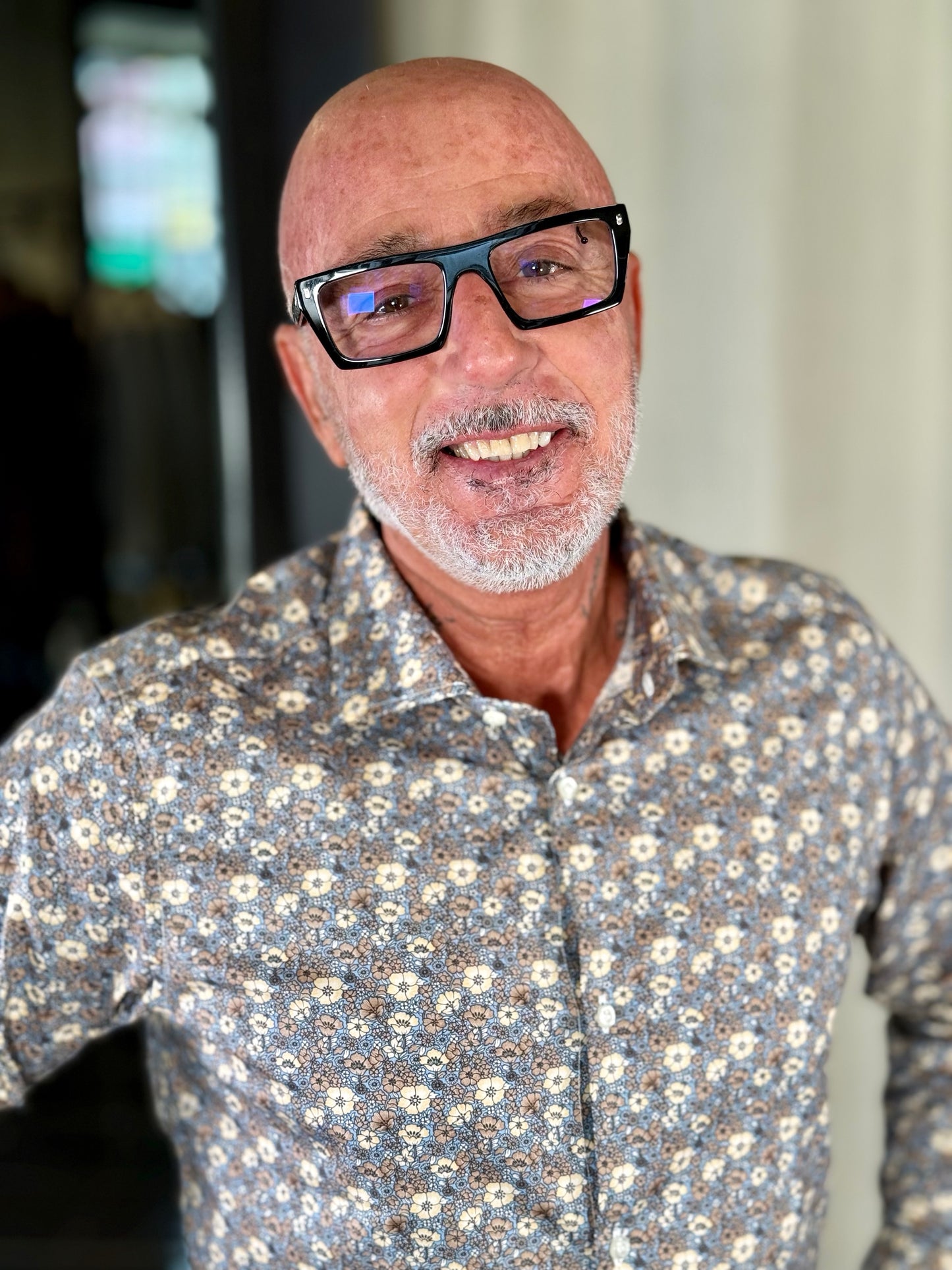 Camicia in fantasia fiore 2320