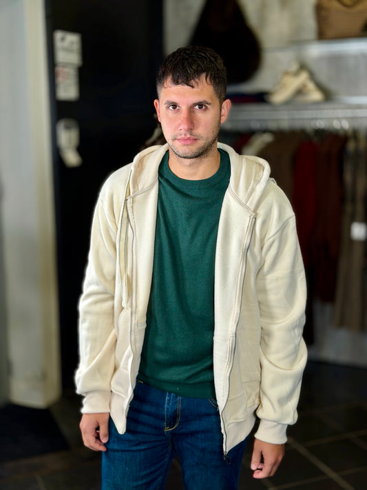 Felpa effetto peluche beige 2141