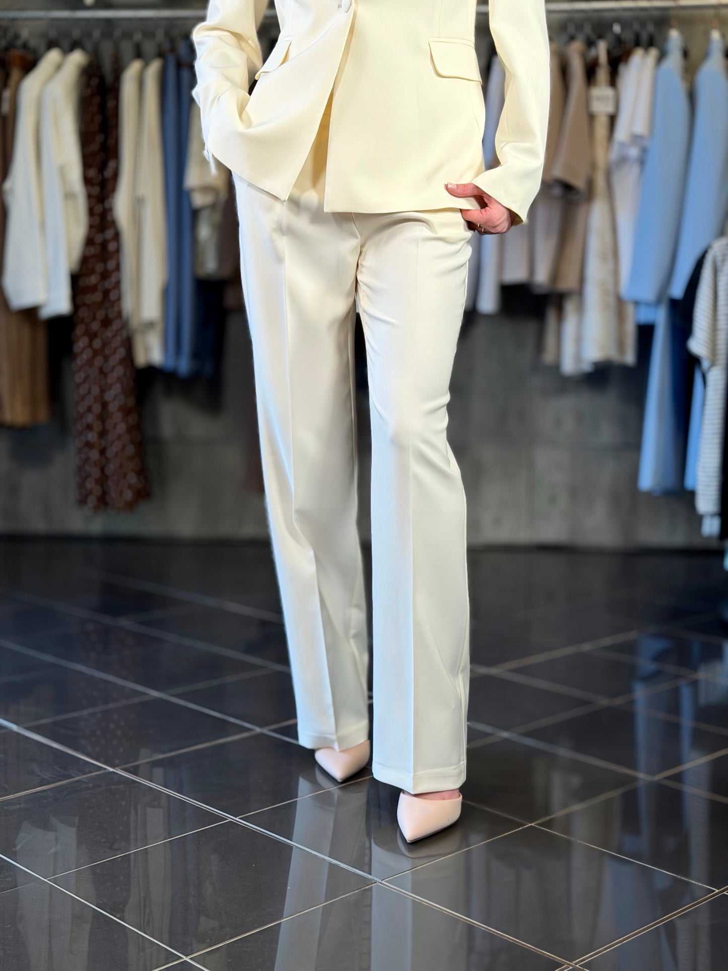 Tailleur panna (giacca + pantalone) 2183