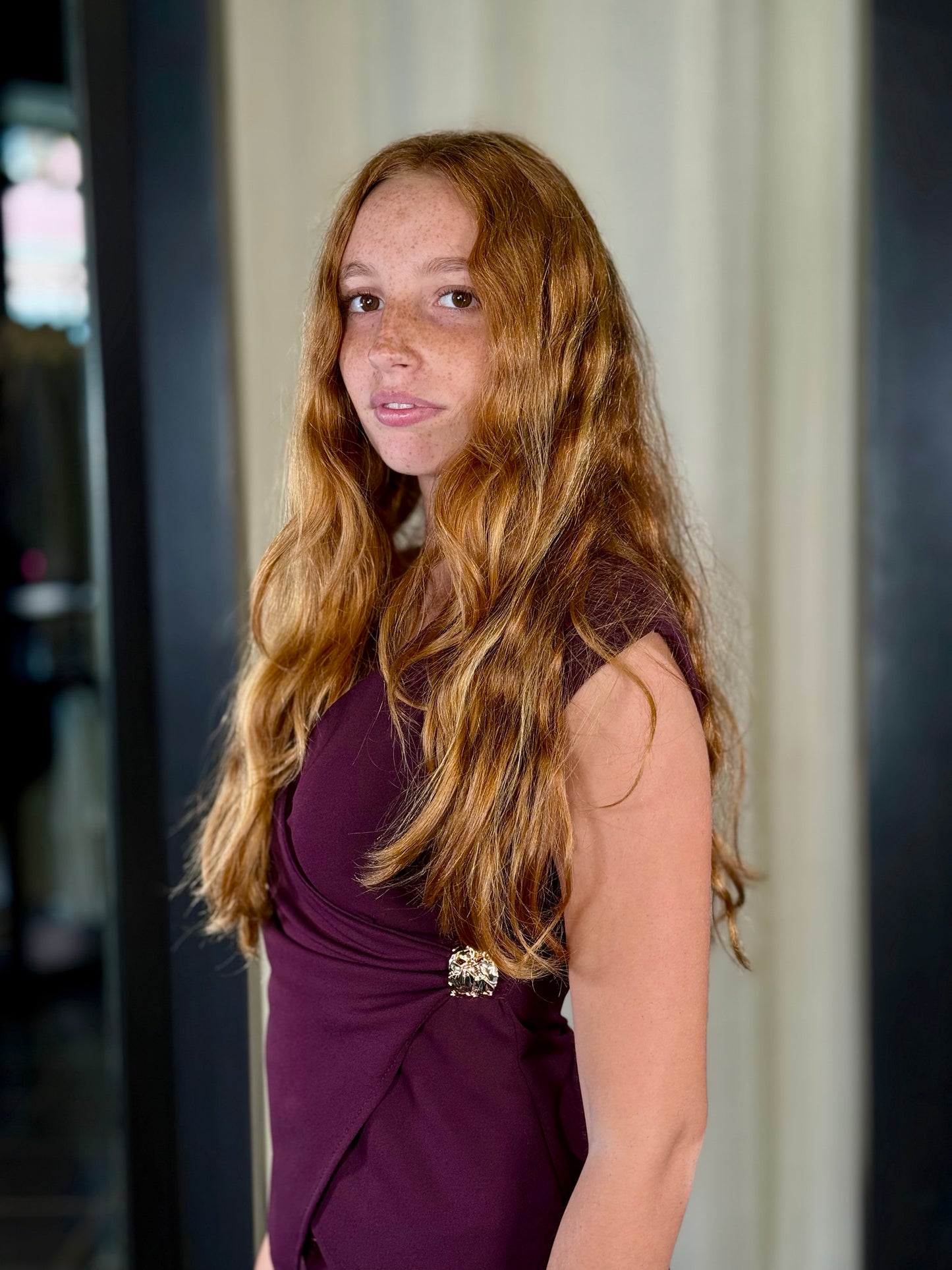 Top Borgogna con applicazione oro 2174