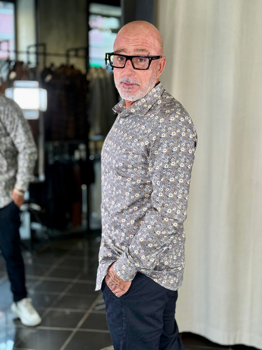 Camicia in fantasia fiore 2320