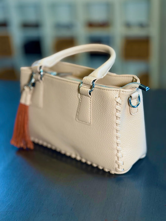 Mini bag beige con tracolla all’interno 2208