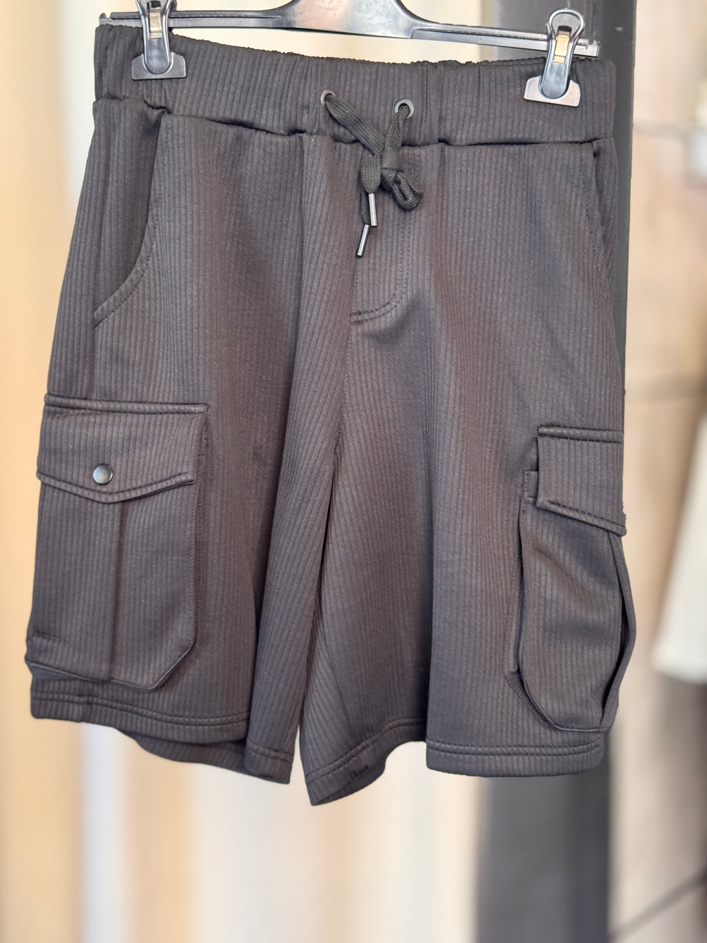 Bermuda tuta cargo nero 2602