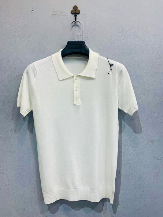 Polo in maglina bianca 2689