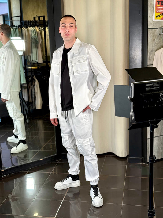 Completo bianco (camicia + pantalone) 092