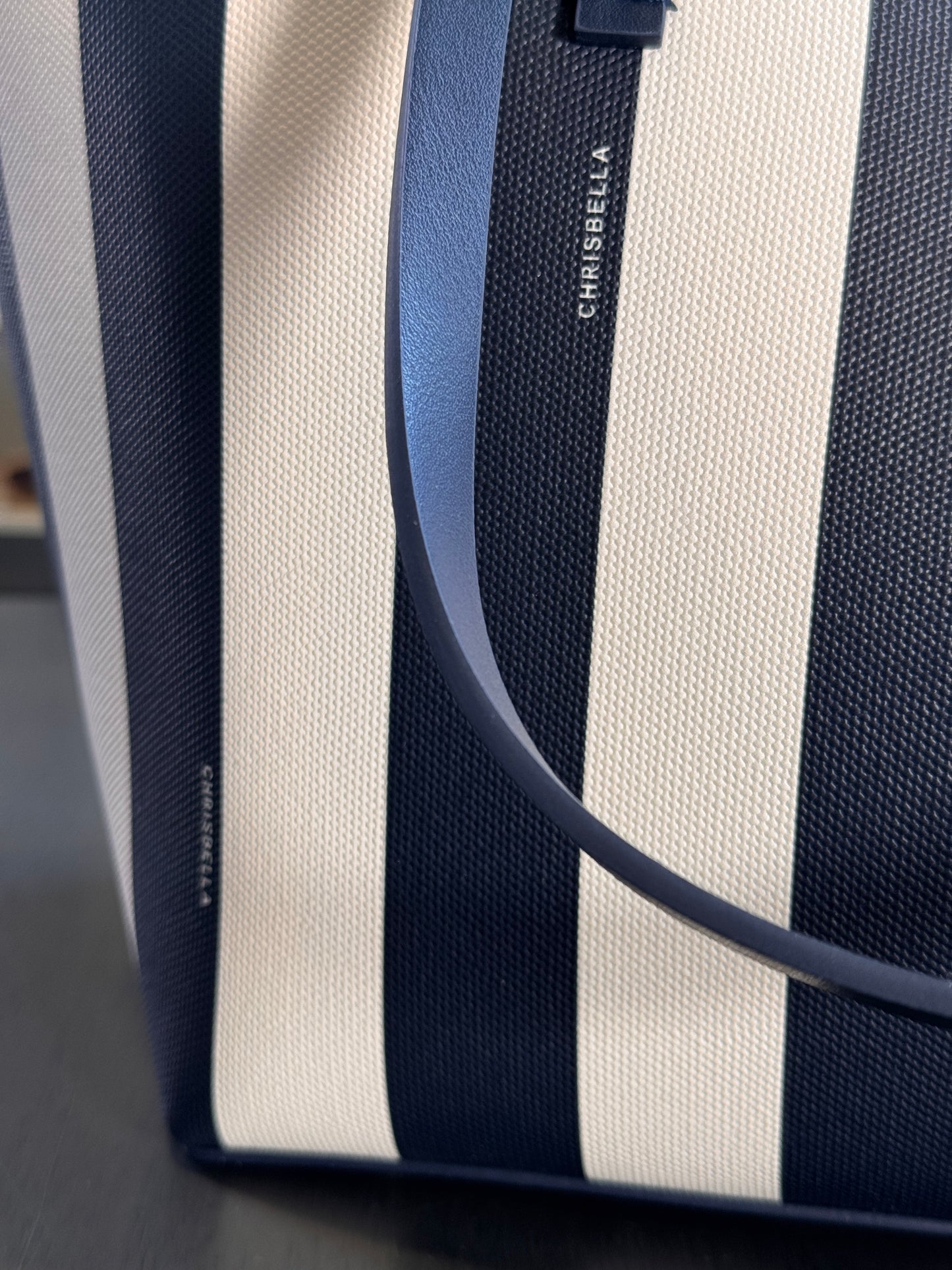 Shopper a righe blu e bianche 2571