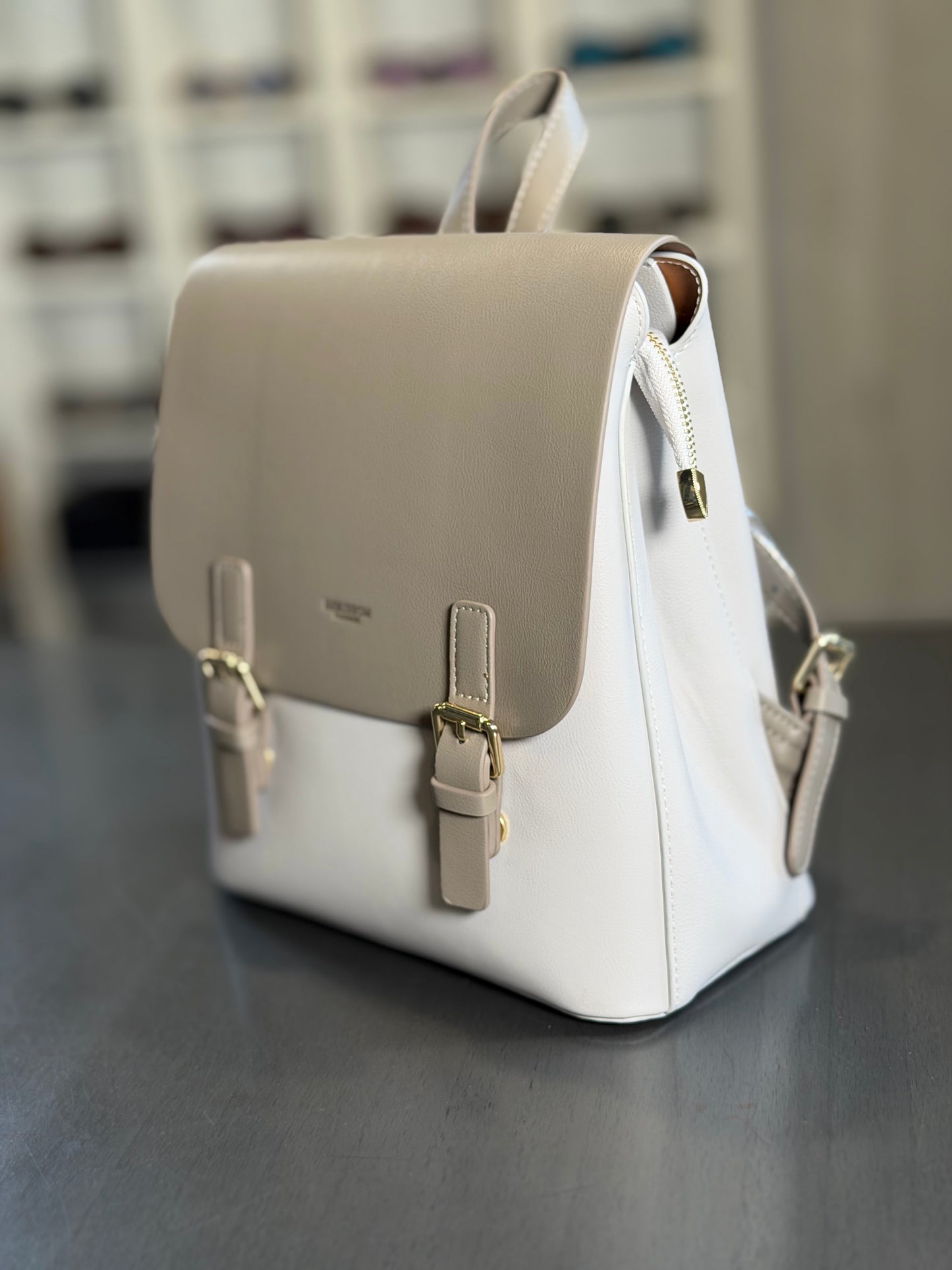 Zaino in similpelle grigio 2075