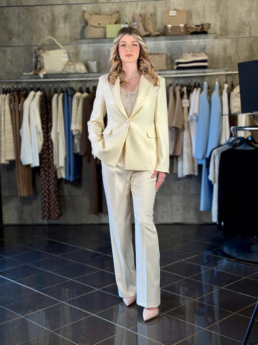 Tailleur panna (giacca + pantalone) 2183