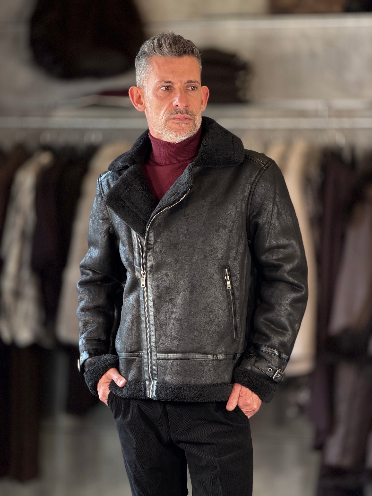 Montone ecologico nero 2588