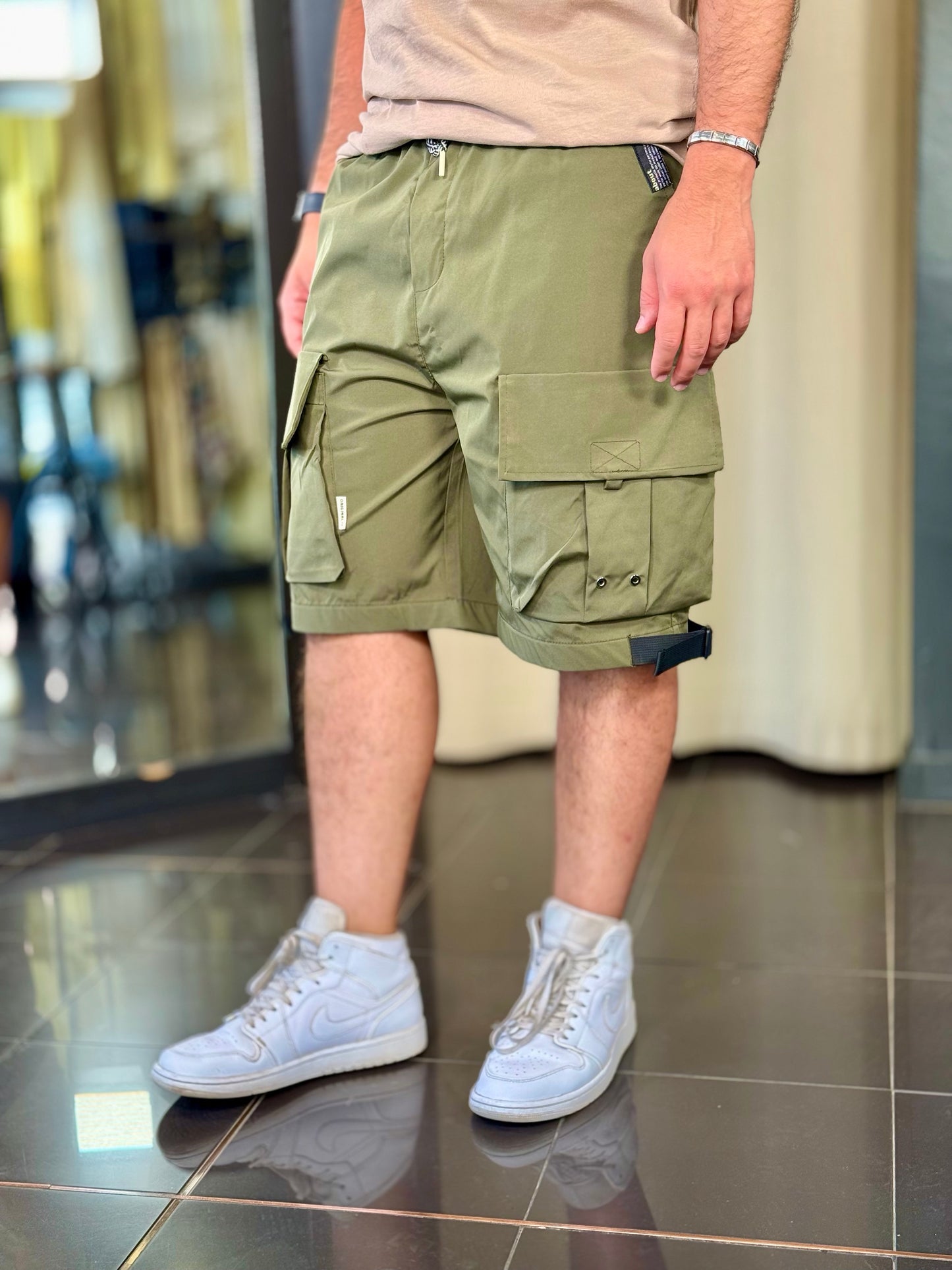 Bermuda cargo tuta verde 675