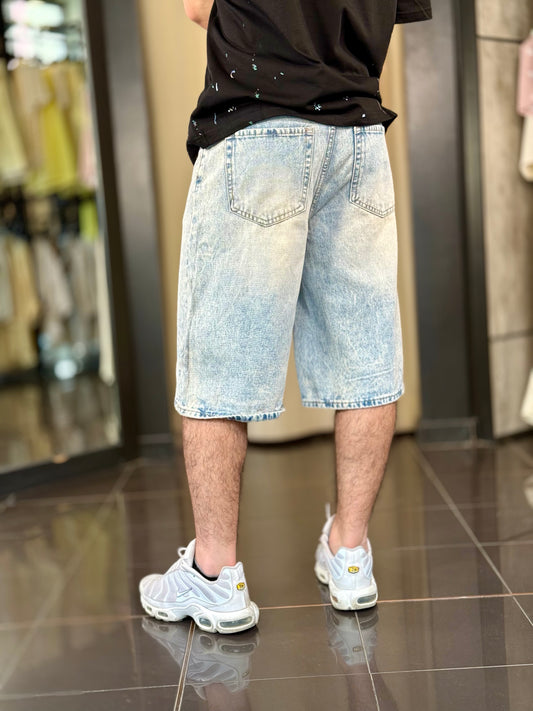 Brmuda in jeans baggy 641
