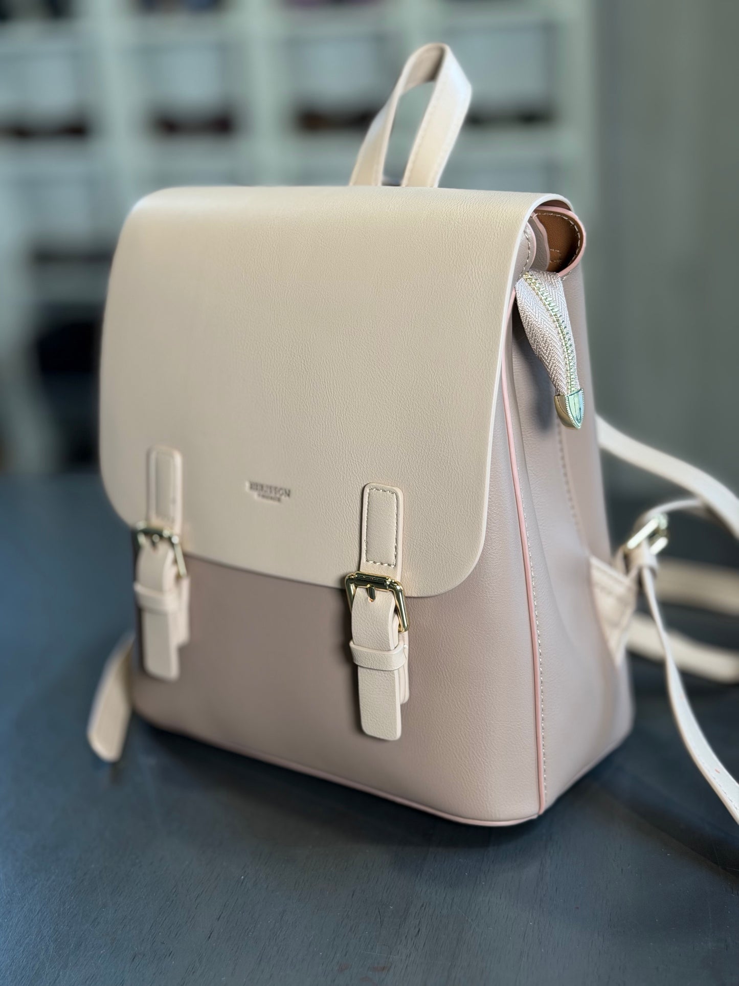 Zaino in similpelle beige 2074