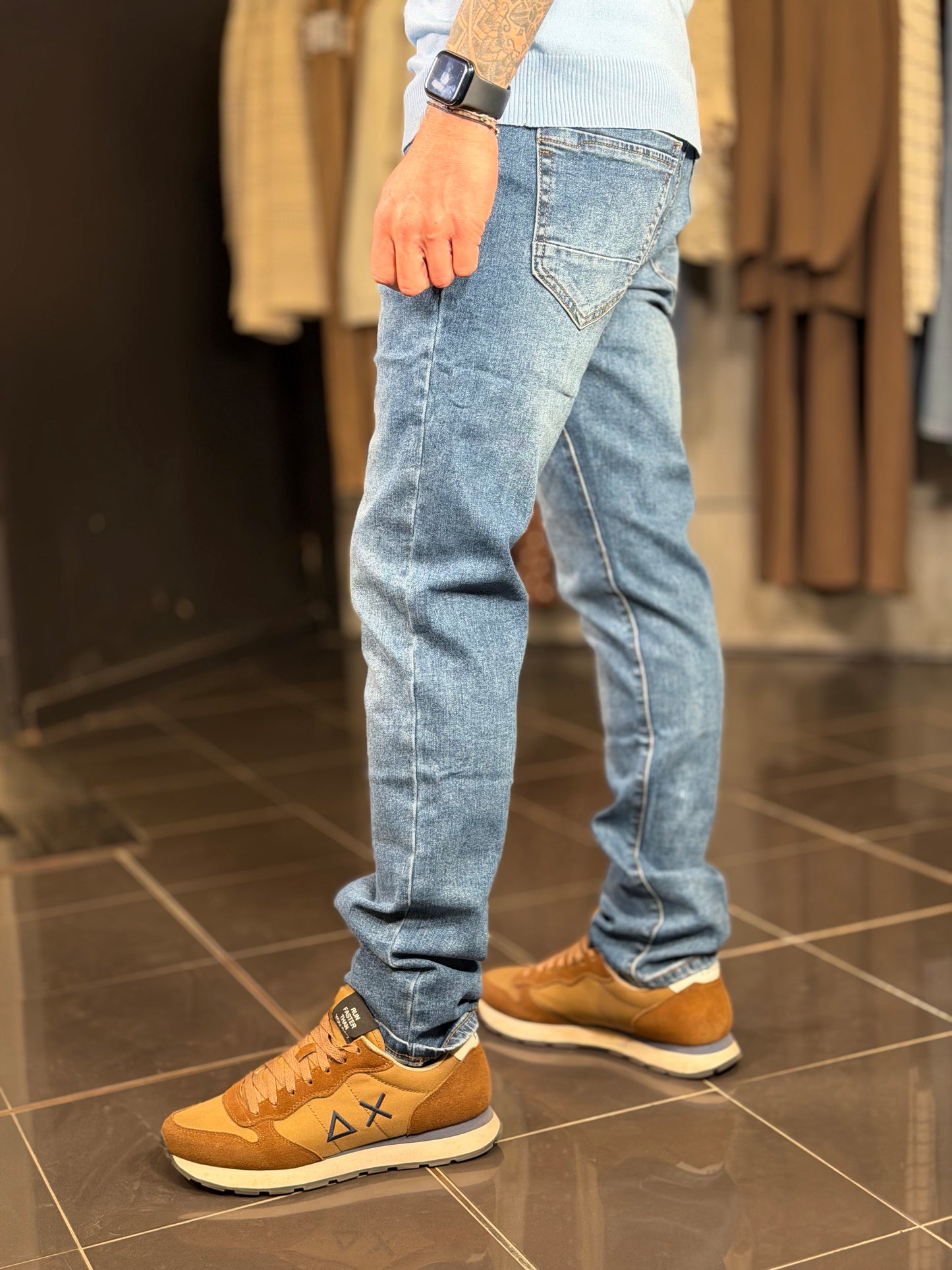 Jeans Slim blu chiaro 2092