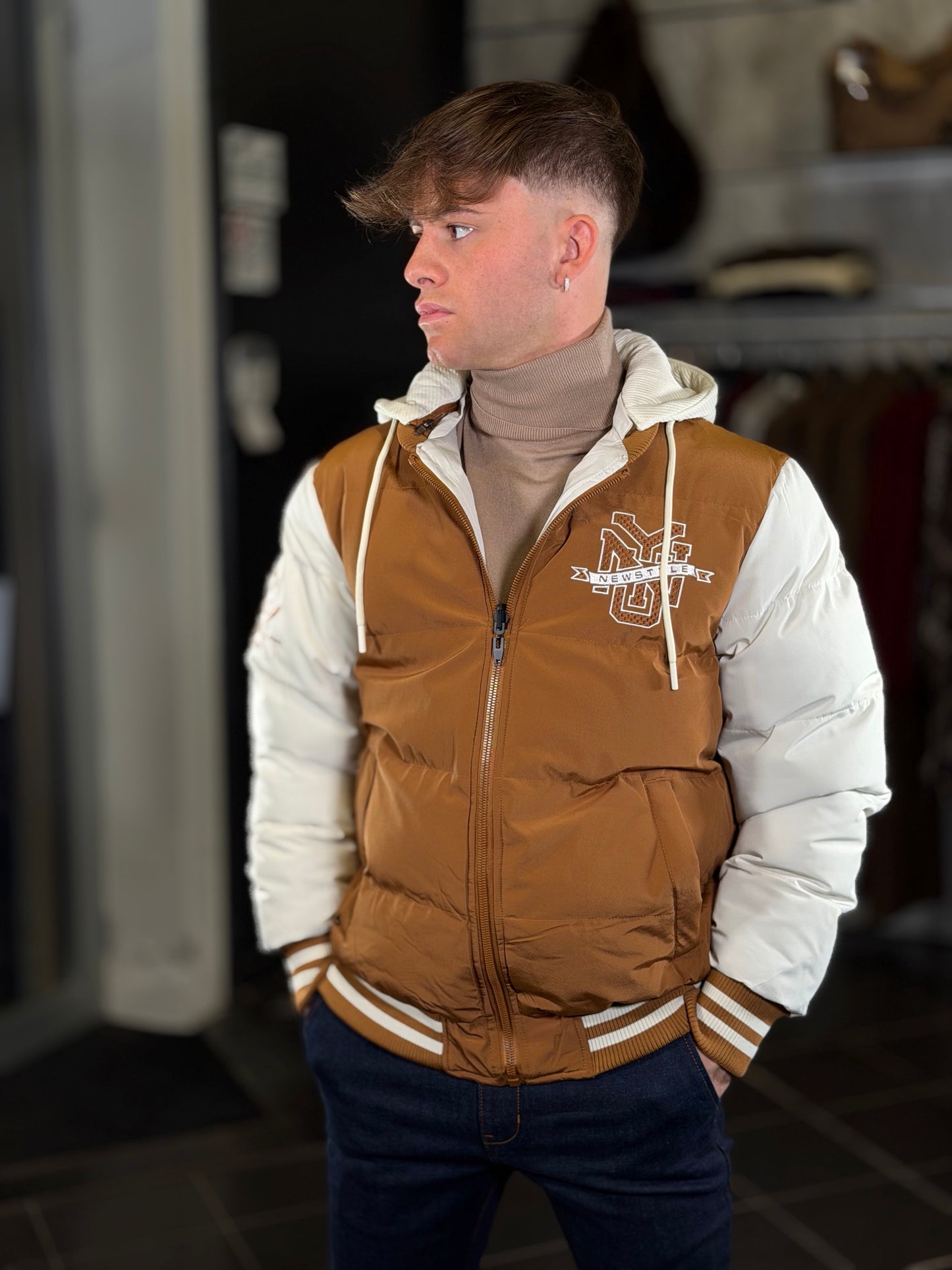 Bomber color caramello 2484