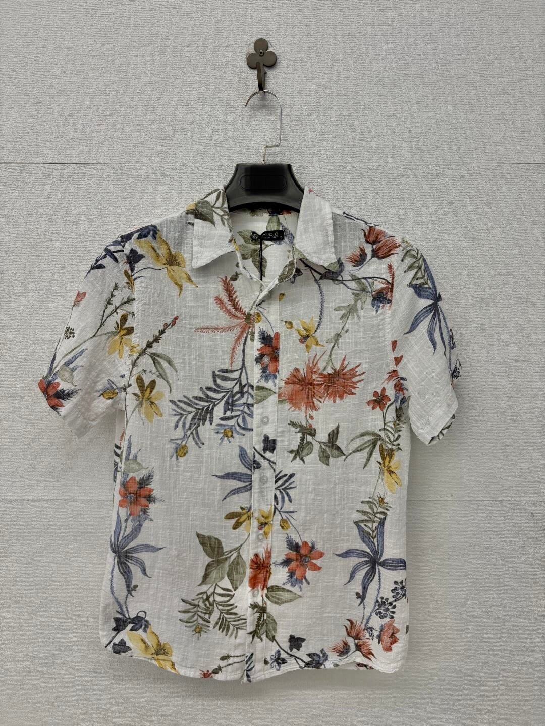 Camicia a maniche corte in fantasia 2437