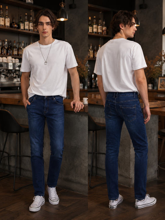 Jeans blu slim
