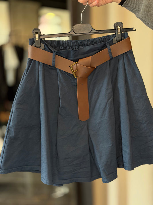 Bermuda blu con cintura in taglia unica 2516