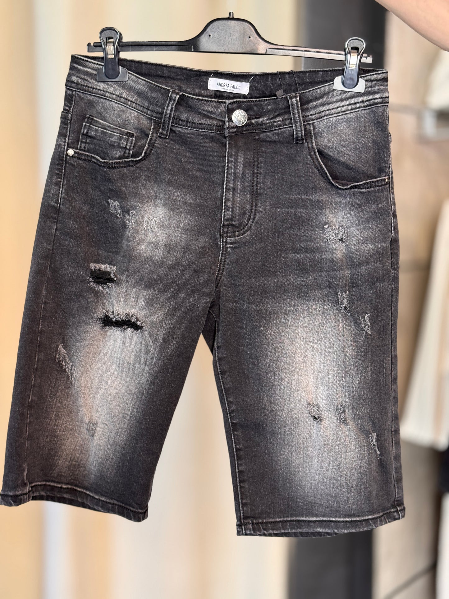 Bermuda jeans grigio 2607