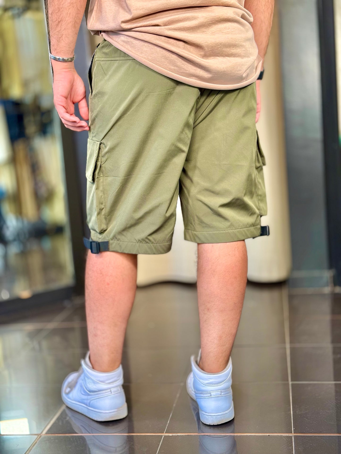 Bermuda cargo tuta verde 675