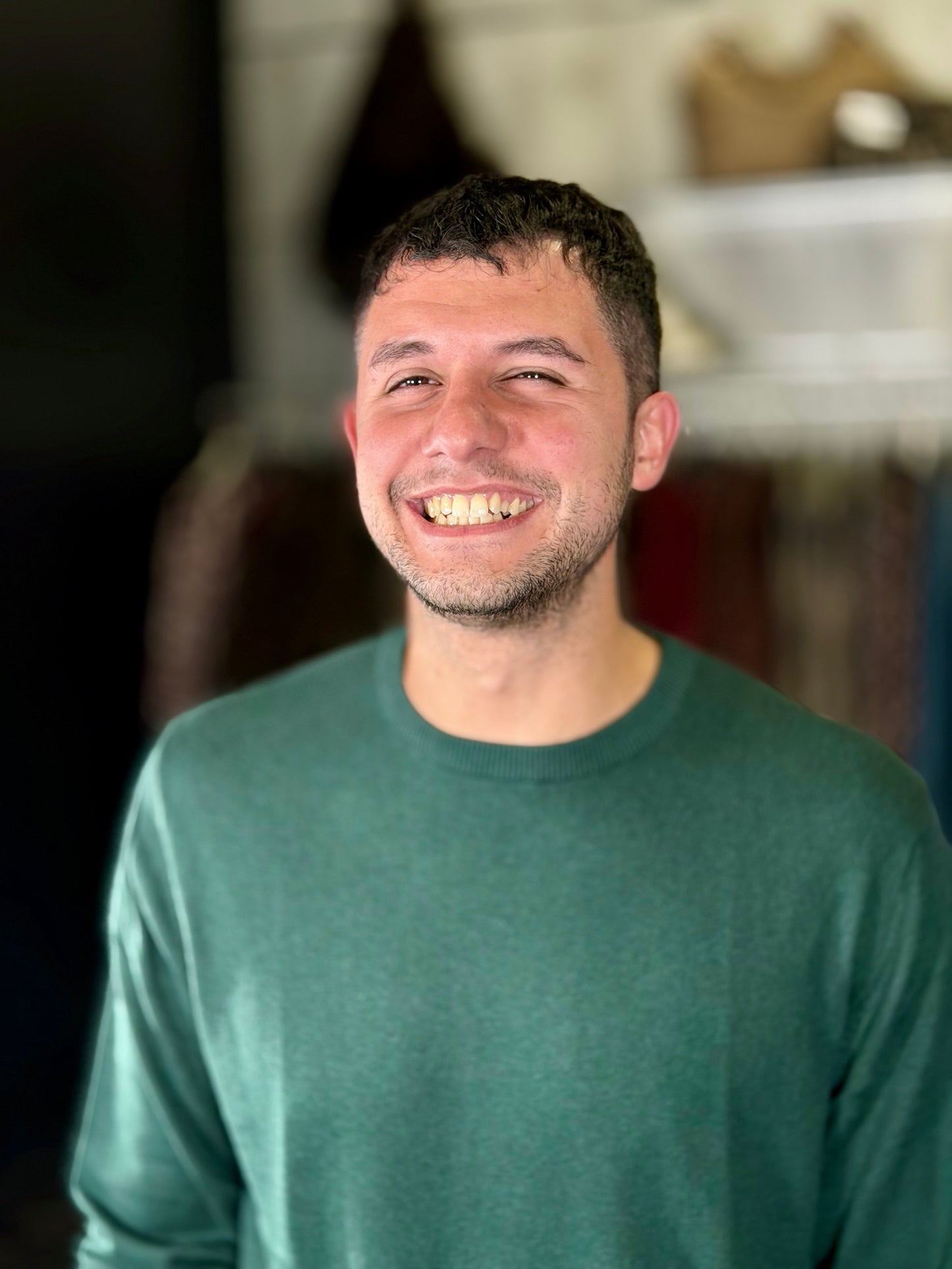 Maglioncino girocollo verde bottiglia 2286